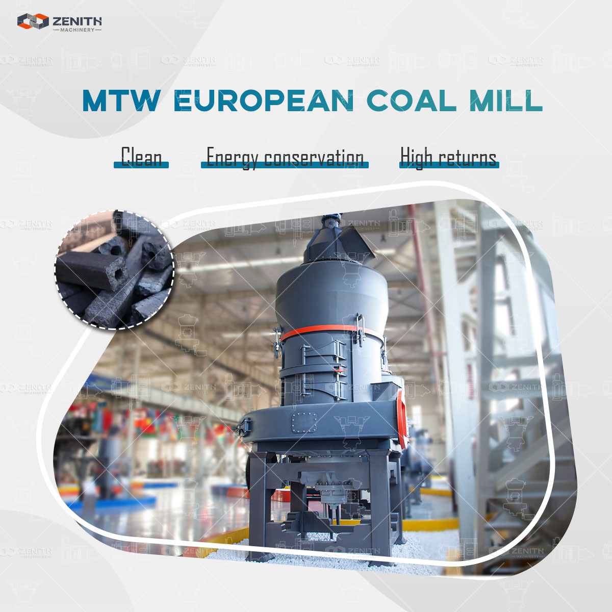 MTW European Trapezium Mill in operation at a mineral processing plant